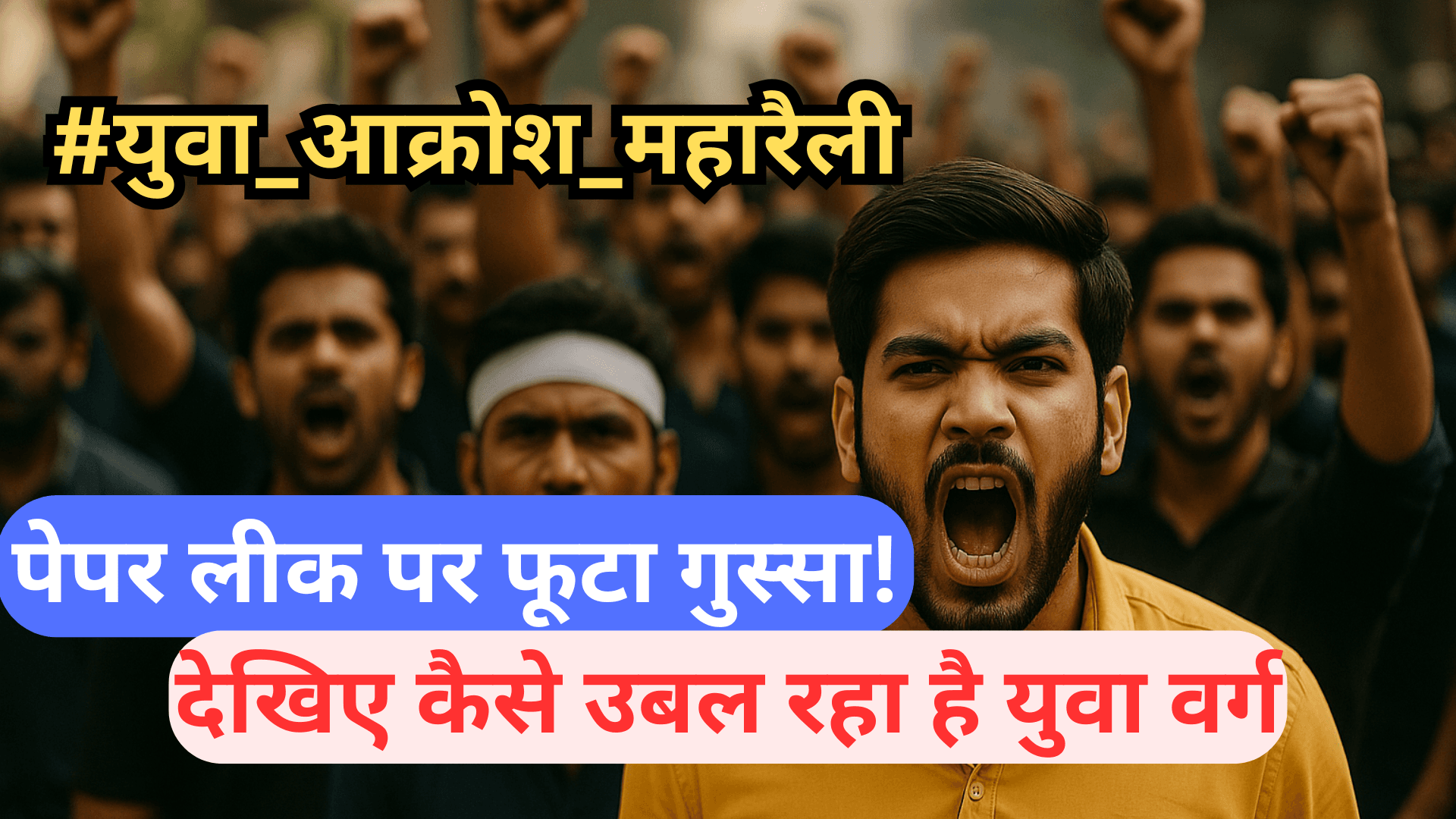 राजस्थान में युवाओं का तूफान! #युवा_आक्रोश_महारैली से हिली सरकार