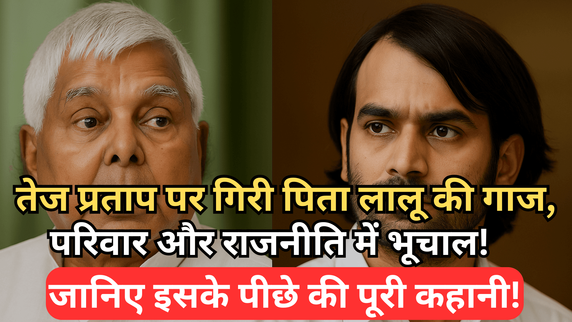 लालू यादव ने तेज प्रताप को निकाला, जानिए इसके पीछे की पूरी कहानी!