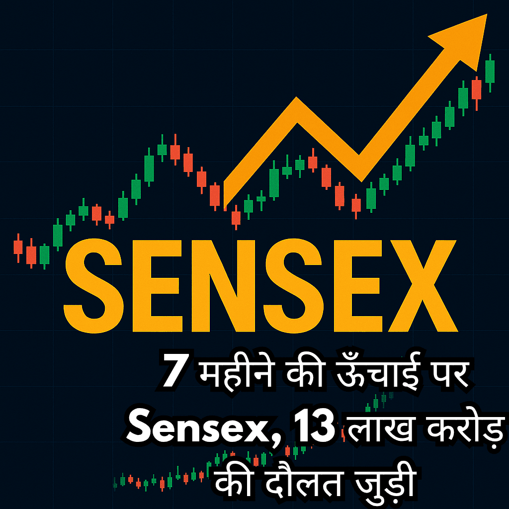 7 महीने की ऊँचाई पर Sensex, 13 लाख करोड़ की दौलत जुड़ी
